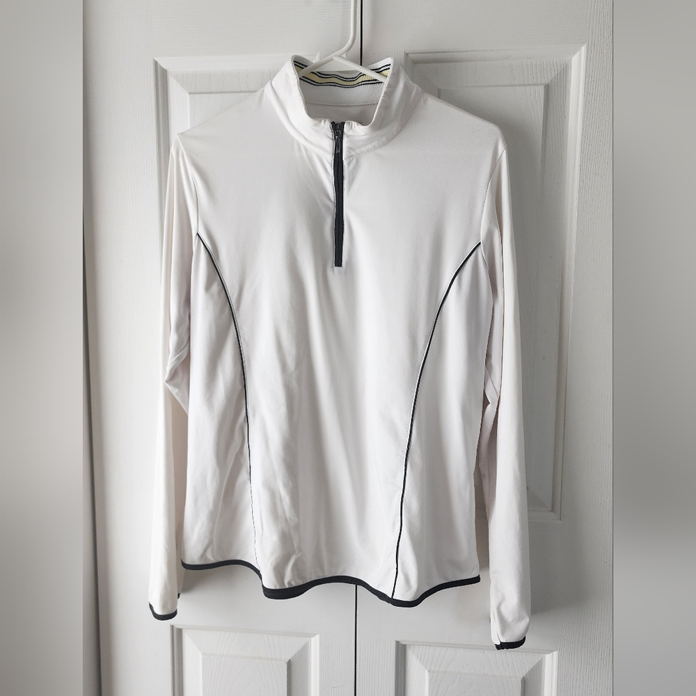 E.P Pro Tour Tech Pullover | white | small | Golf